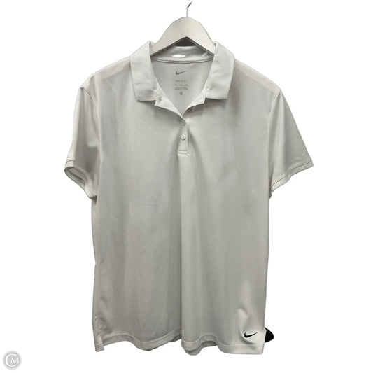 Athletic Top Short Sleeve By Nike Apparel In White, Size: Xl