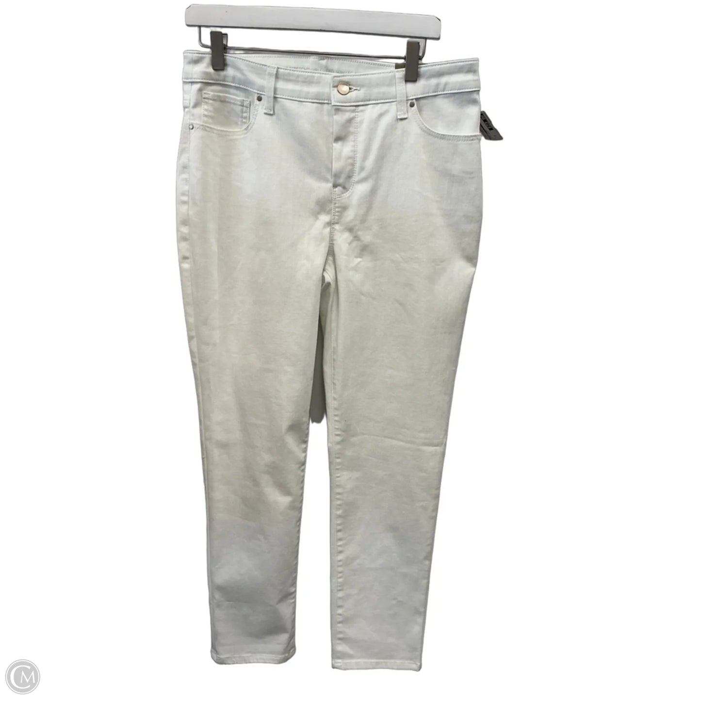 Jeans Skinny By Chicos In White Denim, Size: 8