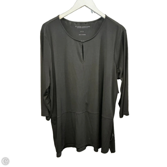Top 3/4 Sleeve By Susan Graver In Black, Size: Xl