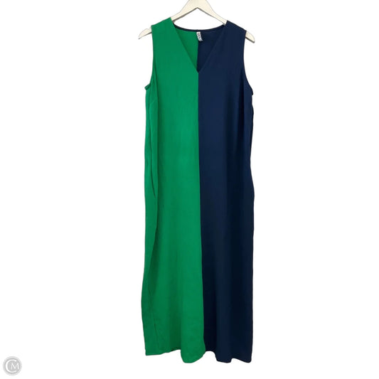 Dress Casual Maxi By Clothes Mentor In Blue & Green, Size: M