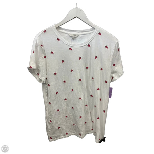 Top Short Sleeve By Lucky Brand In White, Size: Xl
