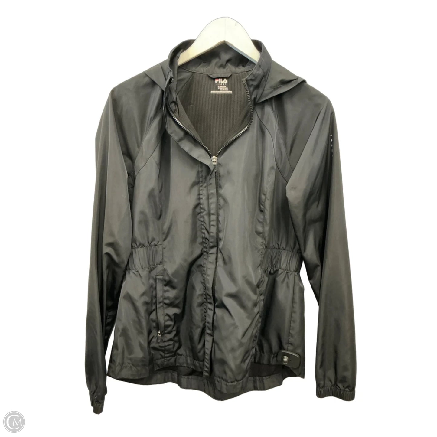 Jacket Windbreaker By Fila In Black, Size: S