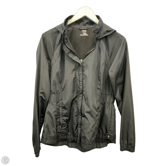 Jacket Windbreaker By Fila In Black, Size: S