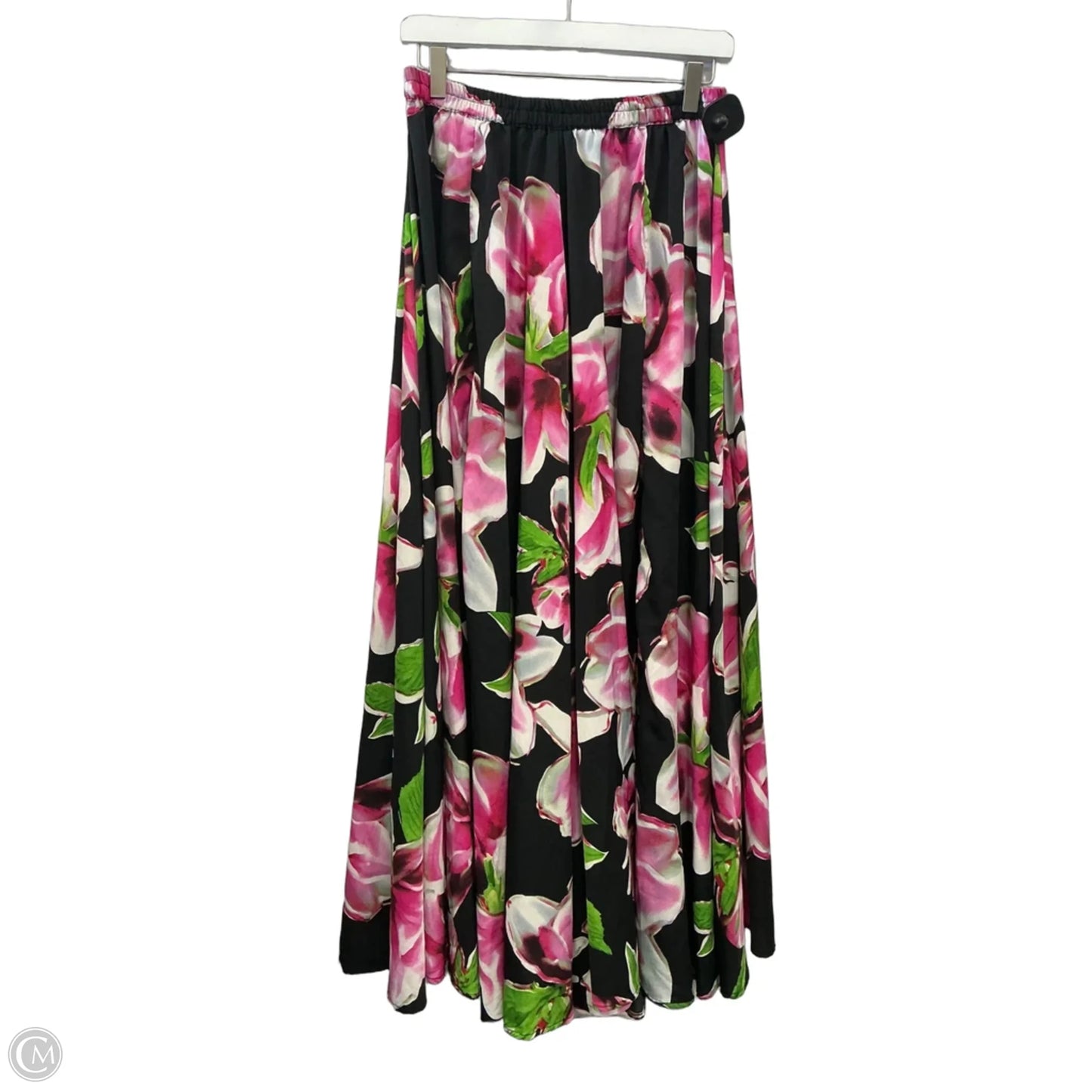 Skirt Maxi By Roz And Ali In Black & Pink, Size: 8