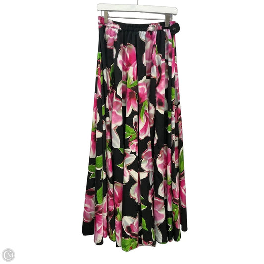 Skirt Maxi By Roz And Ali In Black & Pink, Size: 8