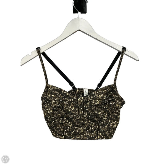 Athletic Bra By Lululemon In Brown & Cream, Size: 6