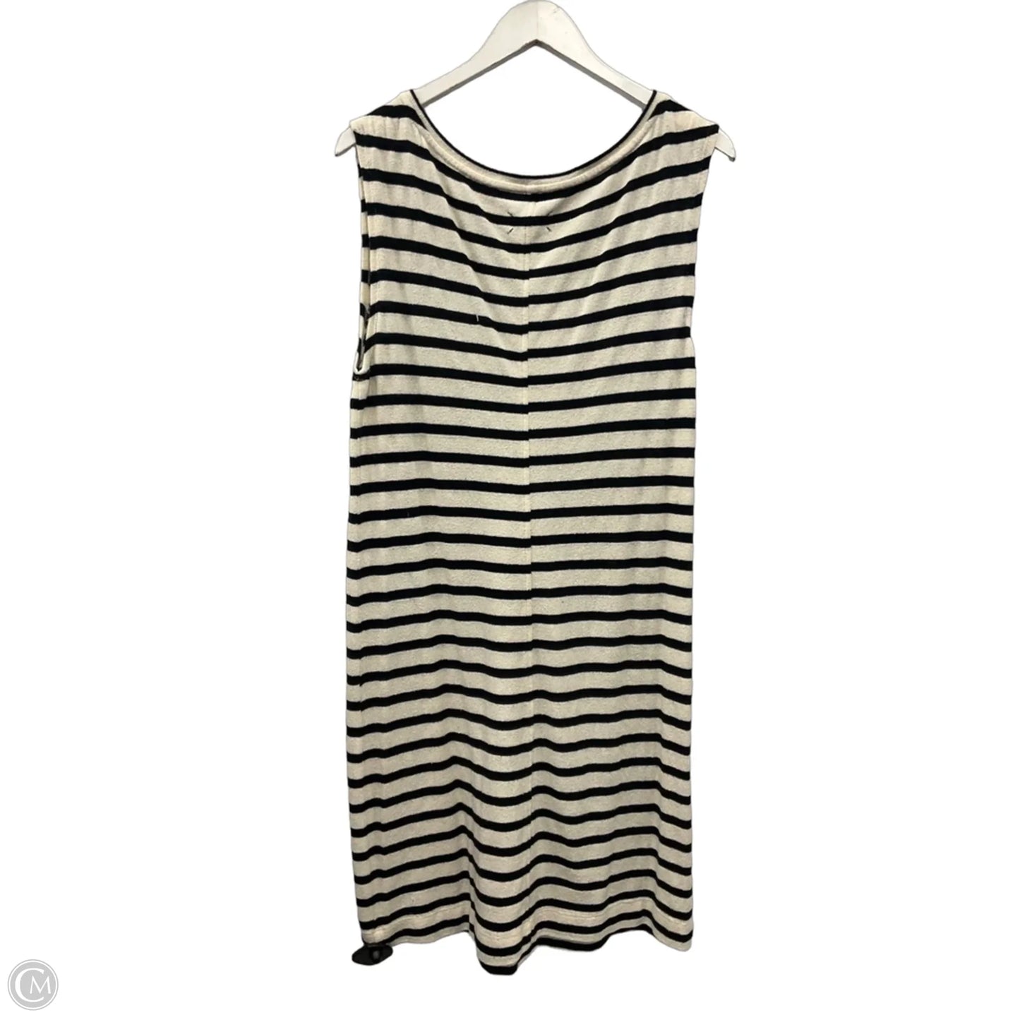 Dress Casual Midi By Lou And Grey In Black & Cream, Size: L