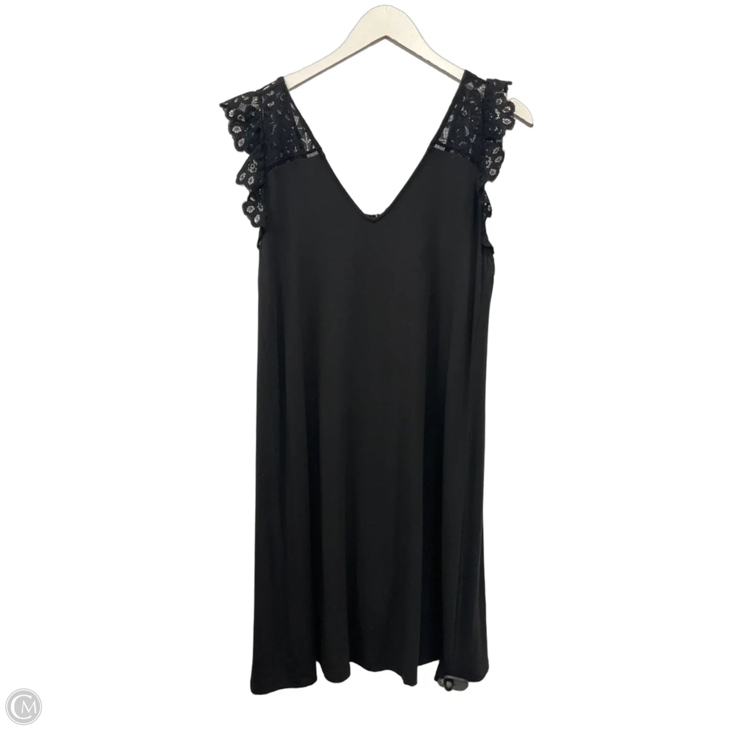 Dress Casual Midi By Loft In Black, Size: L