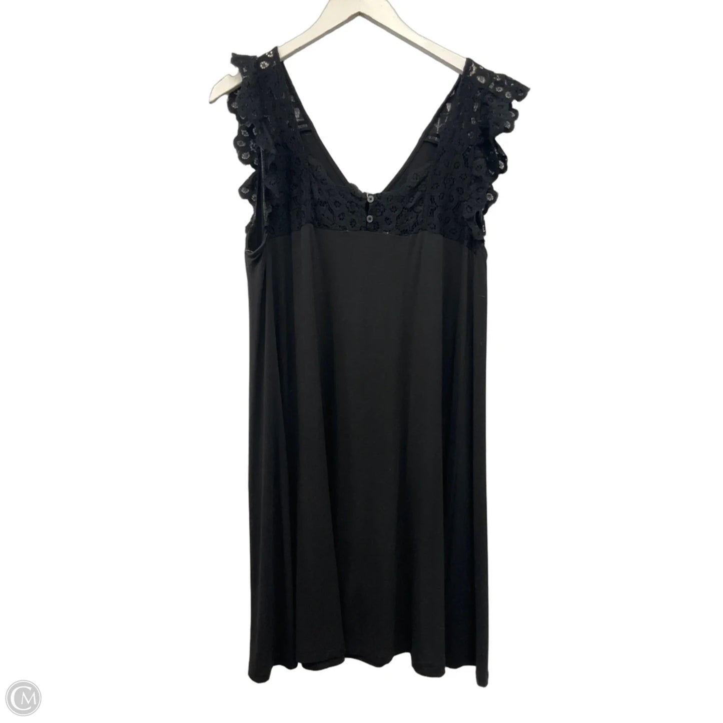 Dress Casual Midi By Loft In Black, Size: L