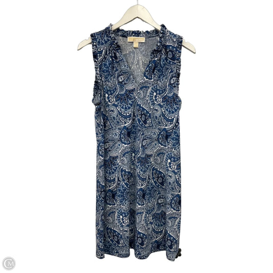 Dress Casual Midi By Michael By Michael Kors In Blue, Size: M