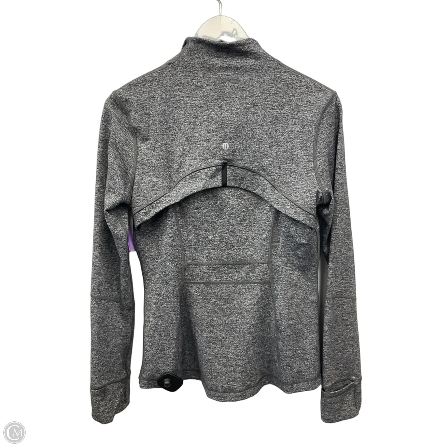 Athletic Jacket By Lululemon In Grey, Size: 10