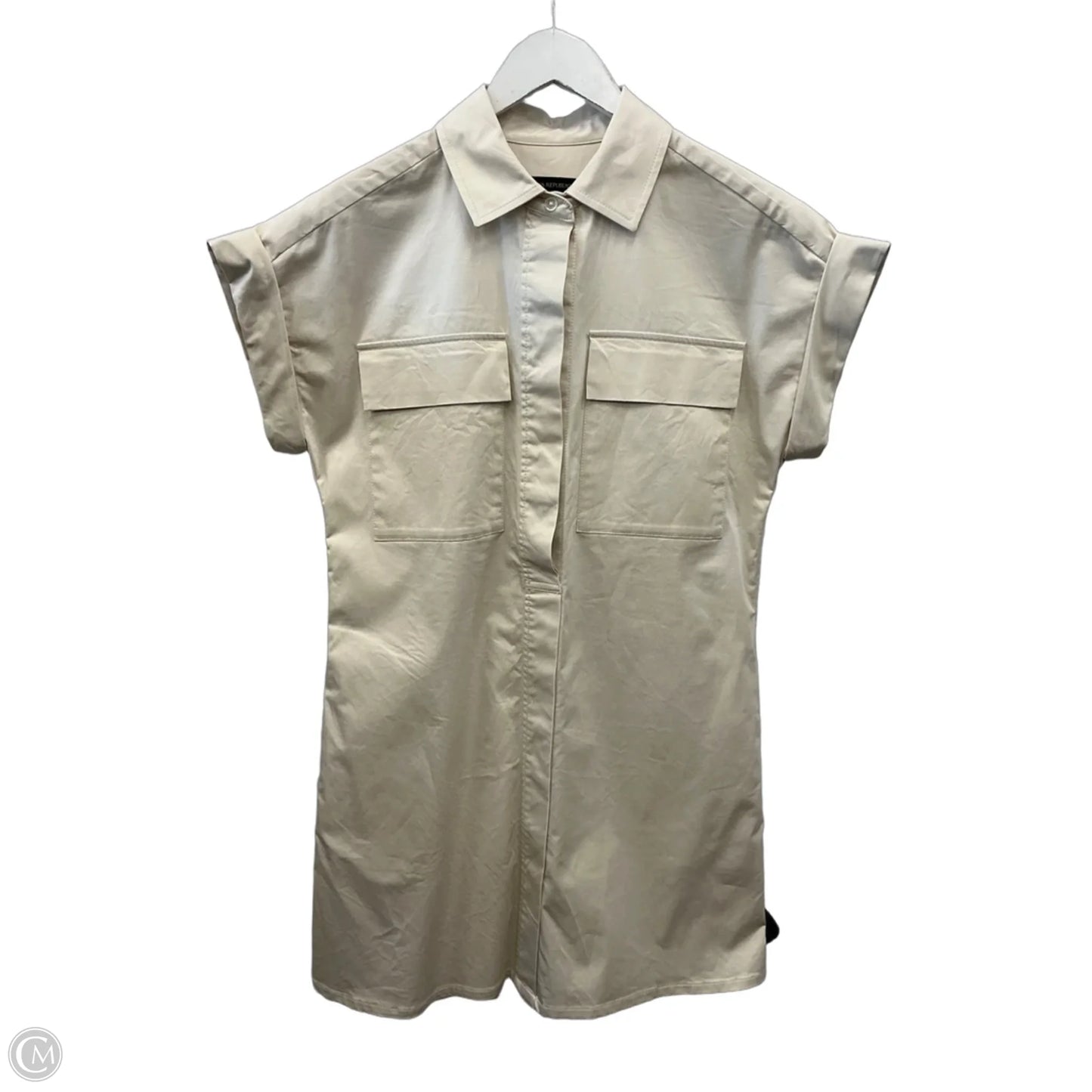 Dress Casual Midi By Banana Republic In Cream, Size: S
