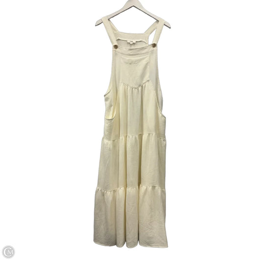 Dress Casual Maxi By Oddi In Cream, Size: 1x
