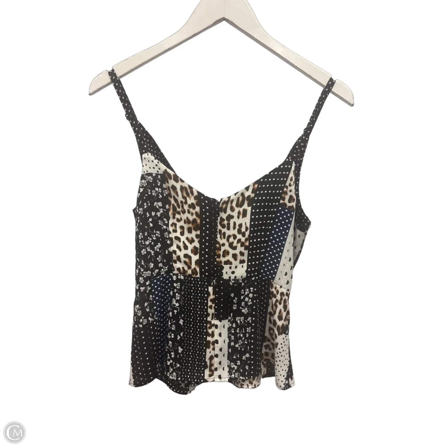 Top Sleeveless By Cabi In Black & White, Size: Xs