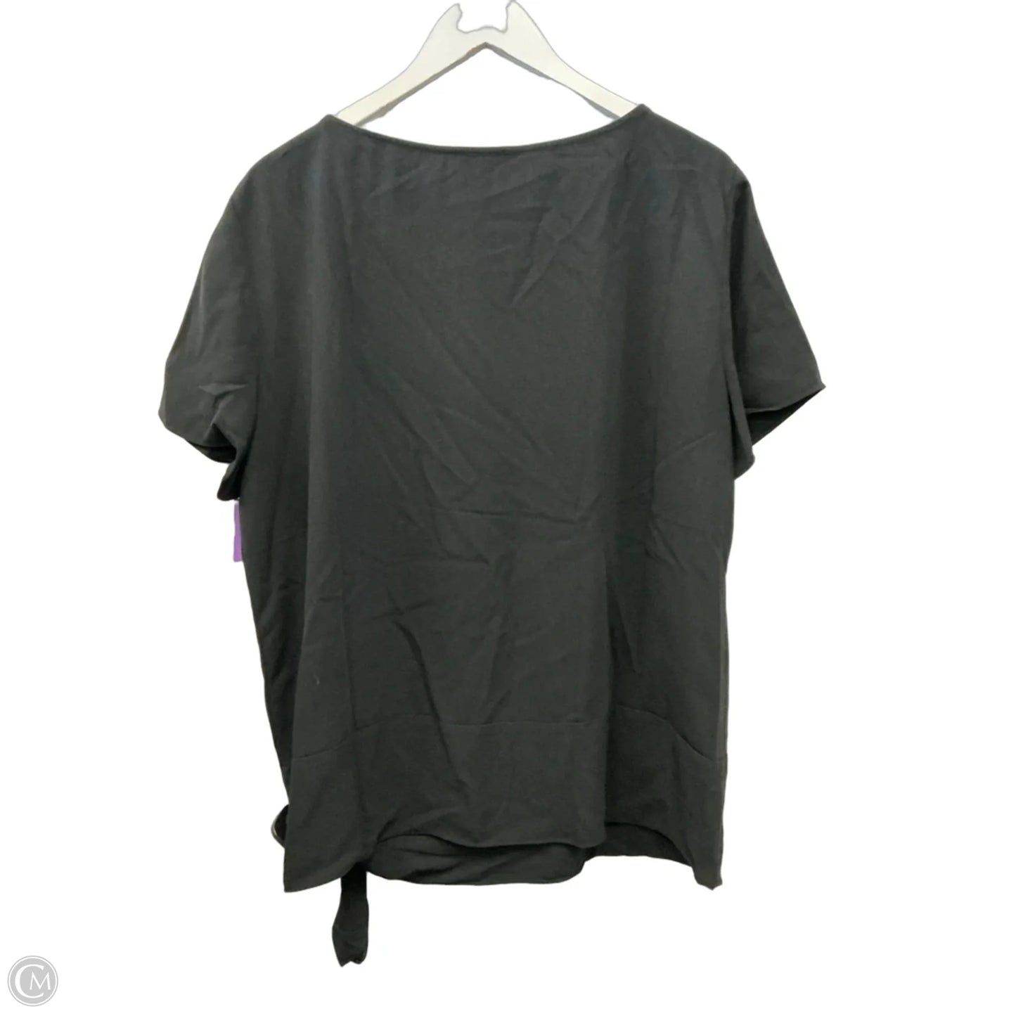 Top Short Sleeve By Ann Taylor In Black, Size: Xxl