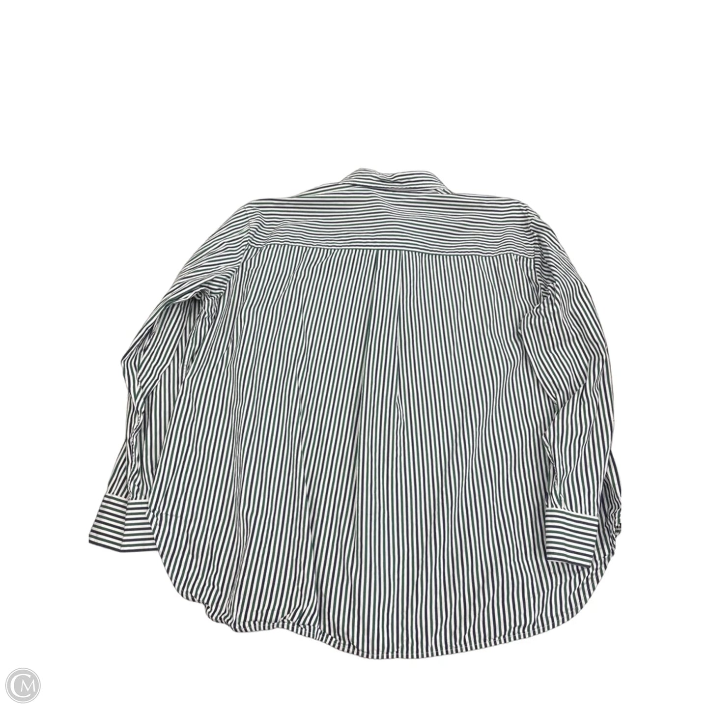 Top Long Sleeve By Spanx In Blue & Green, Size: 1x