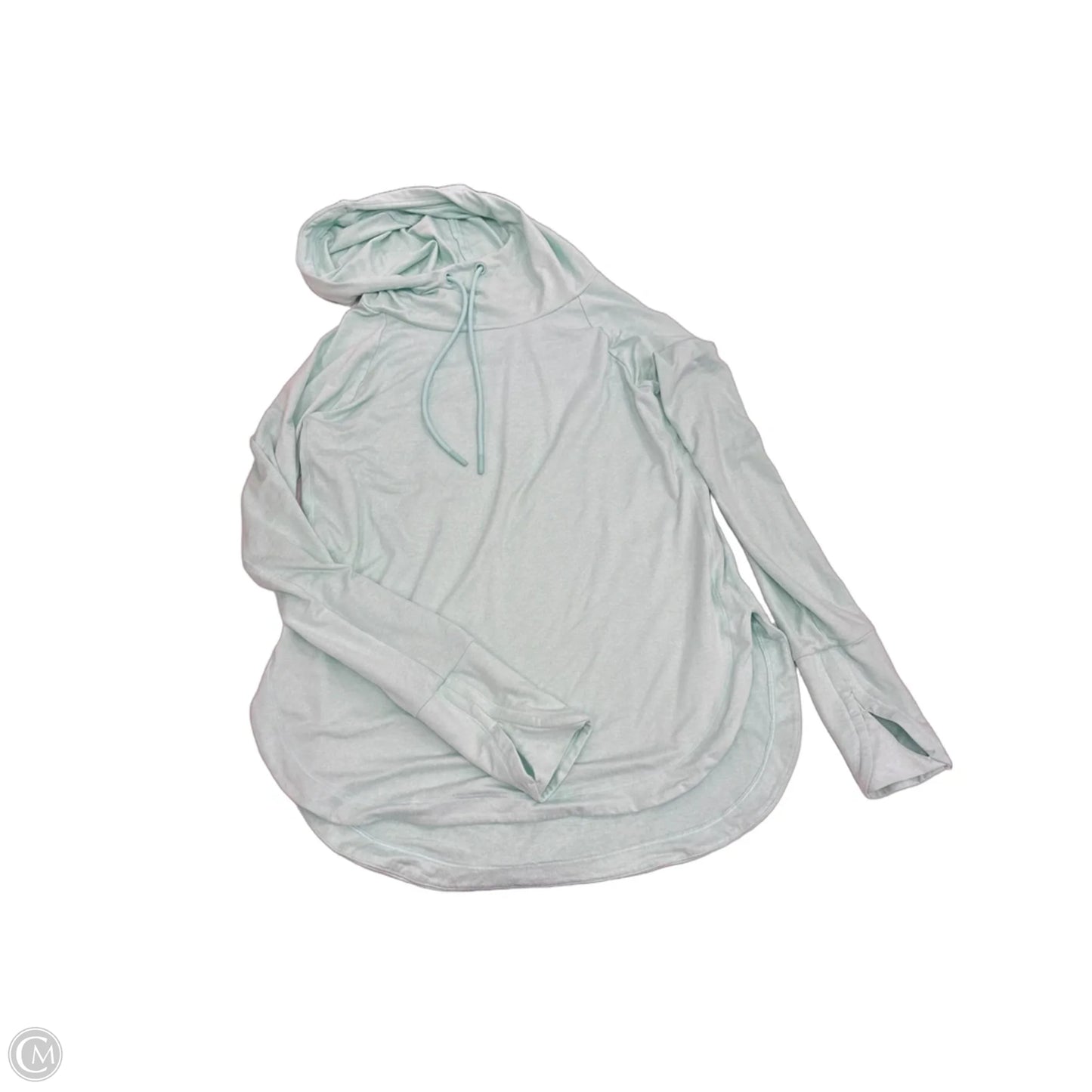 Athletic Top Long Sleeve Hoodie By Athleta In Aqua, Size: Xs