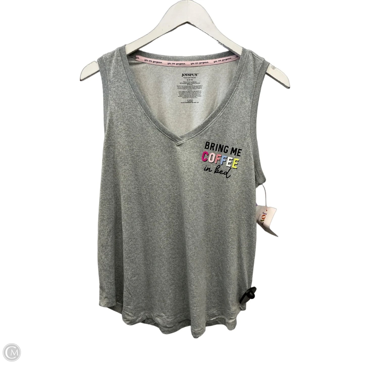 Pajamas 2pc Set By Joyspun In Grey & Pink, Size: M