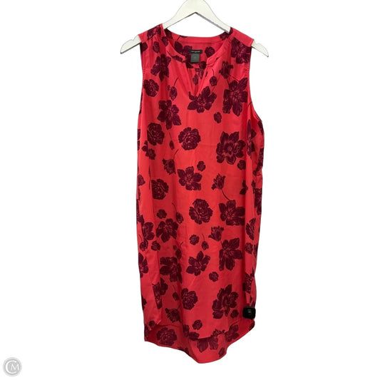 Dress Casual Midi By Ann Taylor In Orange, Size: L