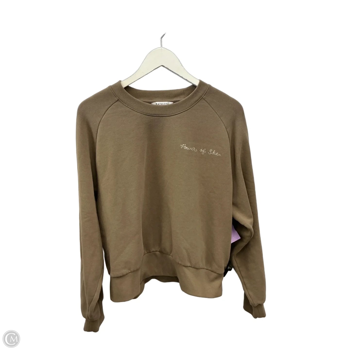 Athletic Sweatshirt Crewneck By Athleta In Brown, Size: L