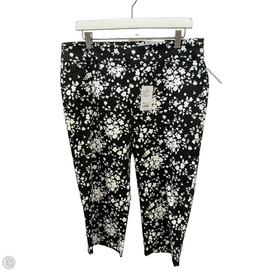 Capris By Croft And Barrow In Black & White, Size: 12