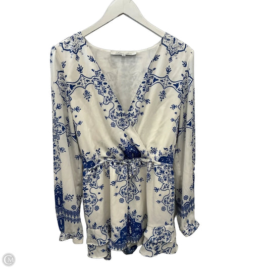 Romper By Lovers & Friends In Blue & White, Size: M