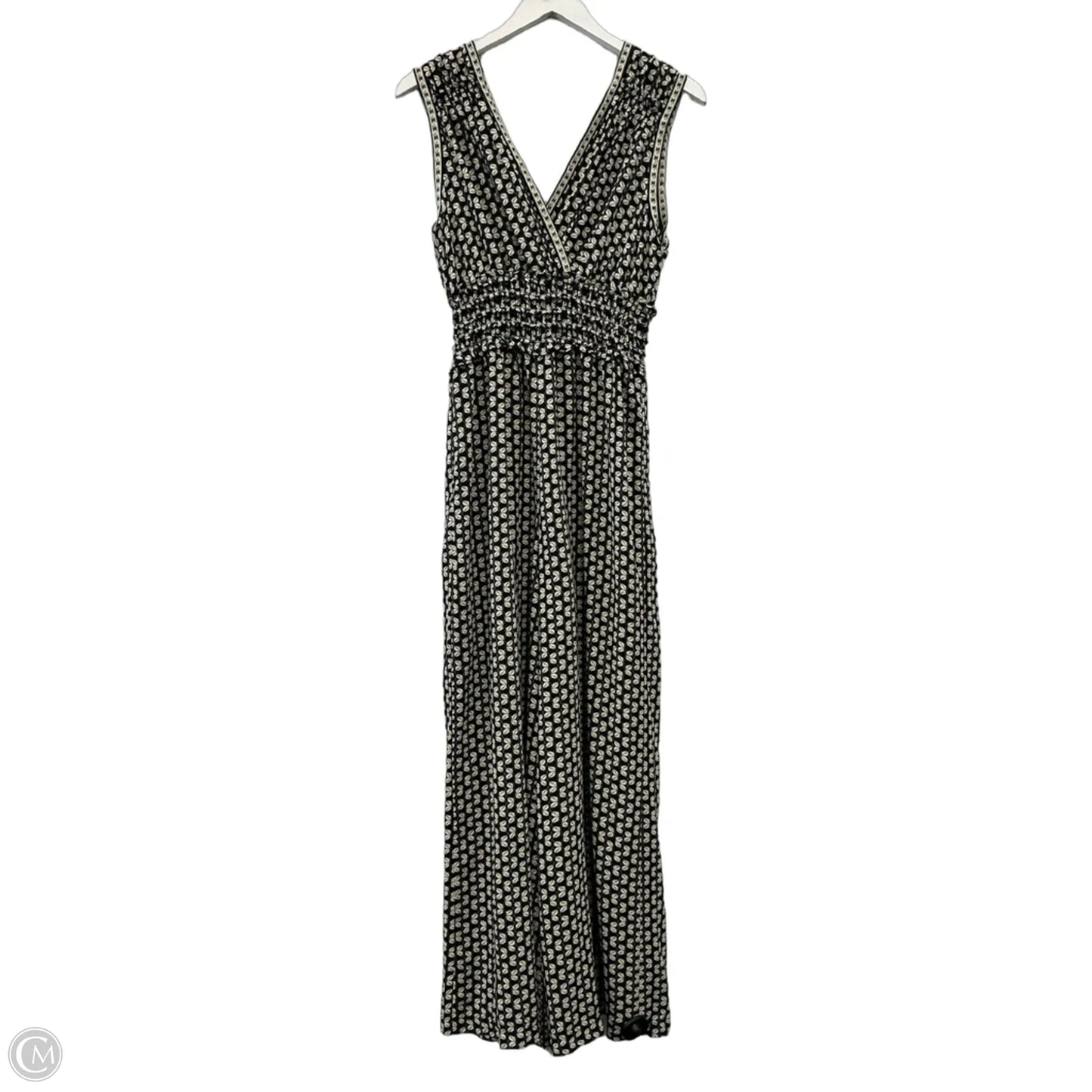 Jumpsuit By Max Studio In Black & Cream, Size: M