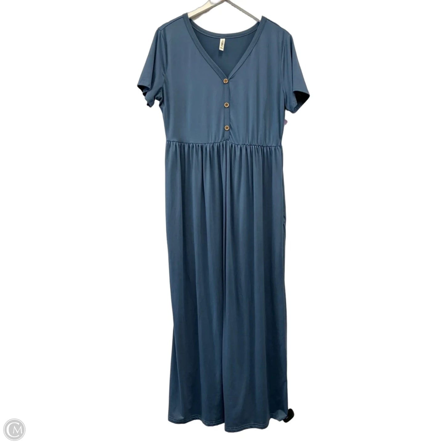 Dress Casual Maxi By Clothes Mentor In Blue, Size: Xl