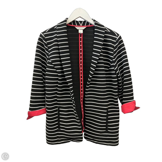 Blazer By Christopher And Banks In Striped Pattern, Size: M