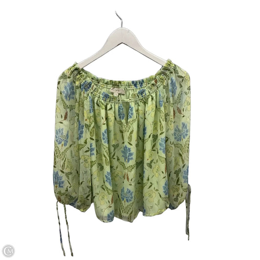 Top Long Sleeve By Loft In Green, Size: L