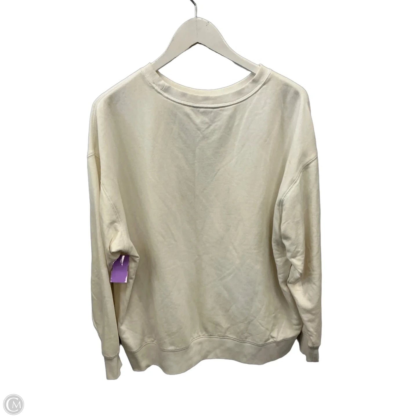 Sweatshirt Crewneck By Eddie Bauer In White, Size: Xl