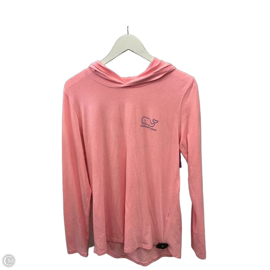 Athletic Top Long Sleeve Hoodie By Vineyard Vines In Pink, Size: M