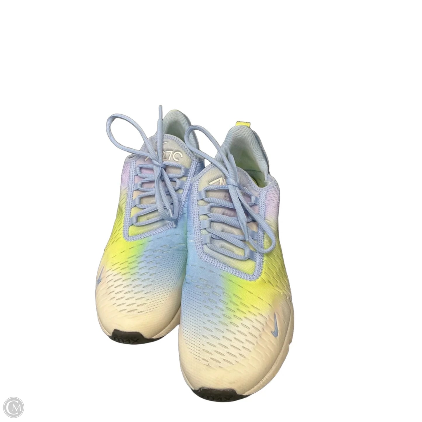 Shoes Athletic By Nike In Blue & Yellow, Size: 9