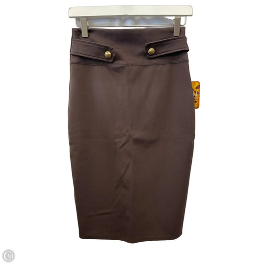 Skirt Midi By Clothes Mentor In Brown, Size: 4