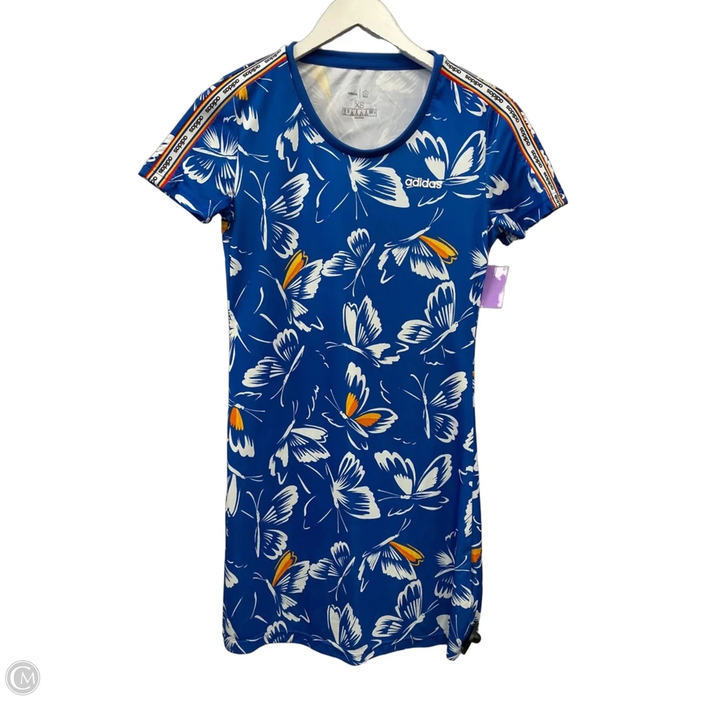 Athletic Dress By Adidas In Blue, Size: Xs