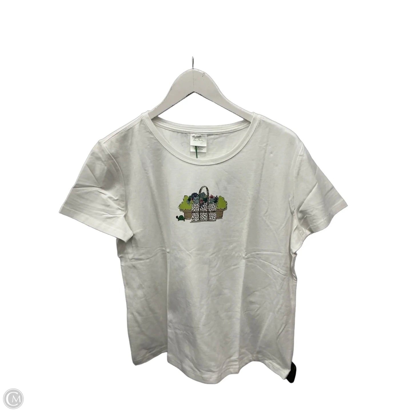 Top Short Sleeve By Vera Bradley In White, Size: Xl