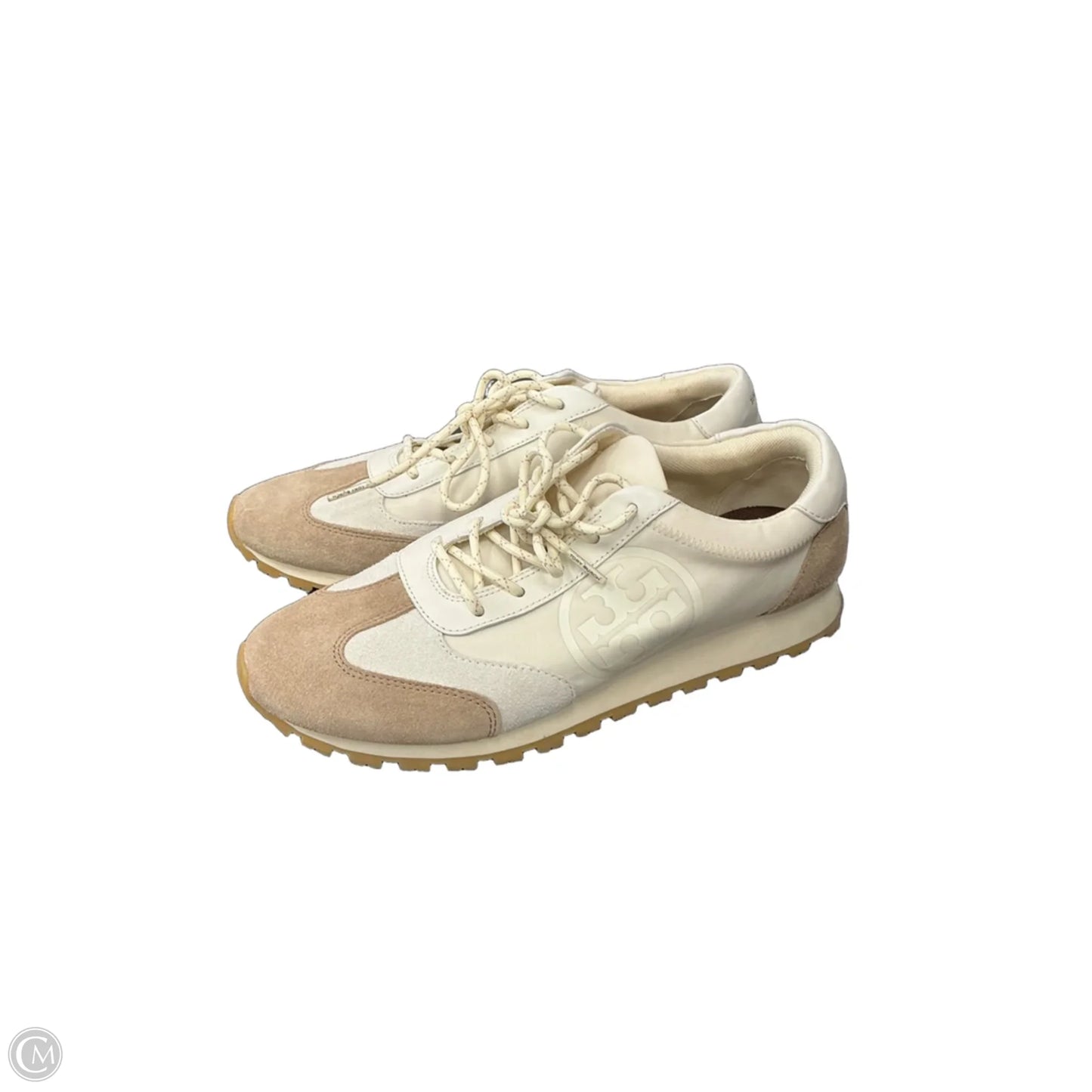 Shoes Designer By Tory Burch In Cream & Tan, Size: 10