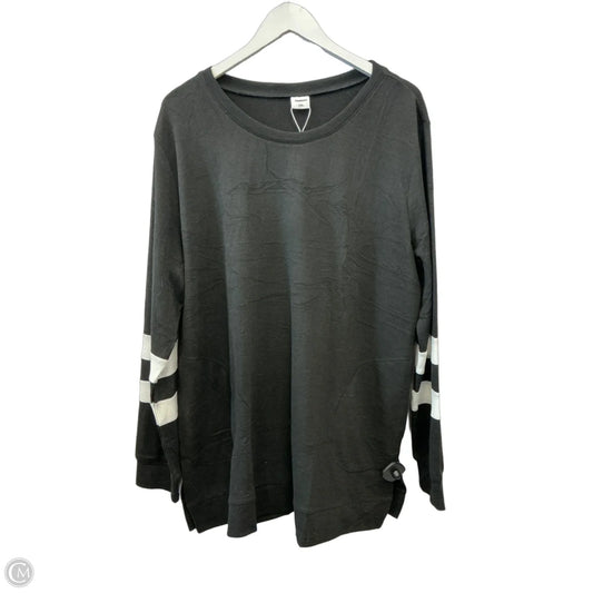 Top Long Sleeve By Clothes Mentor In Black, Size: Xxl