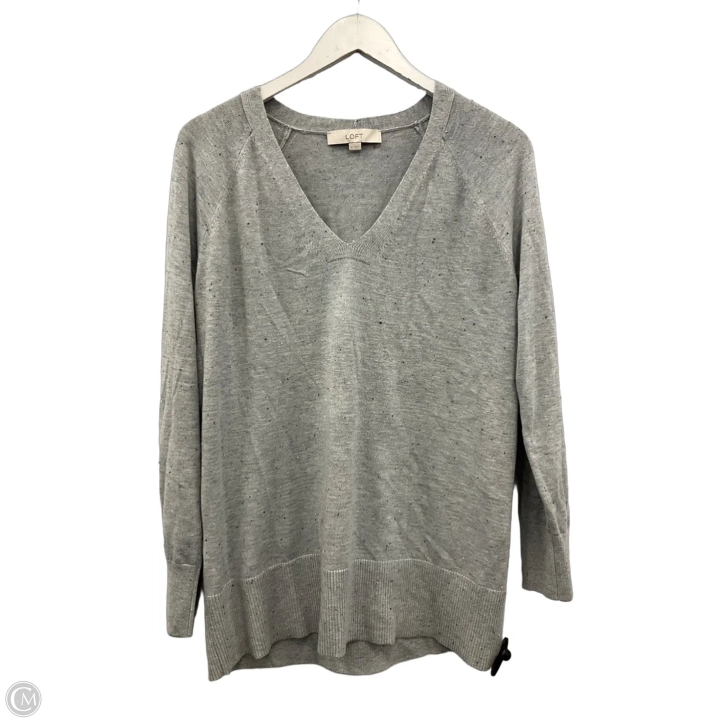 Sweater By Loft In Grey, Size: M