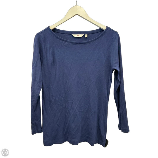 Top Long Sleeve By Vineyard Vines In Navy, Size: M