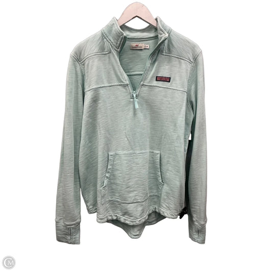 Athletic Sweatshirt Collar By Vineyard Vines In Aqua, Size: M