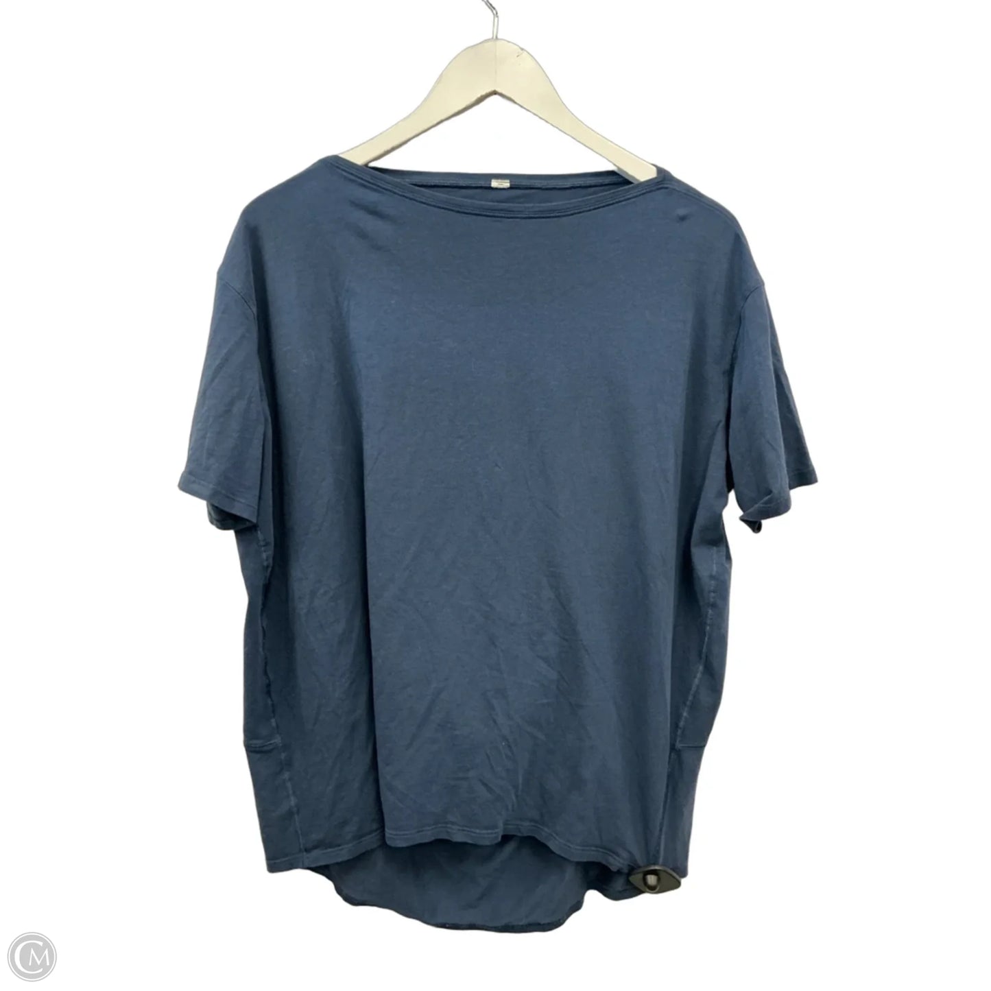 Athletic Top Short Sleeve By Lululemon In Blue, Size: M