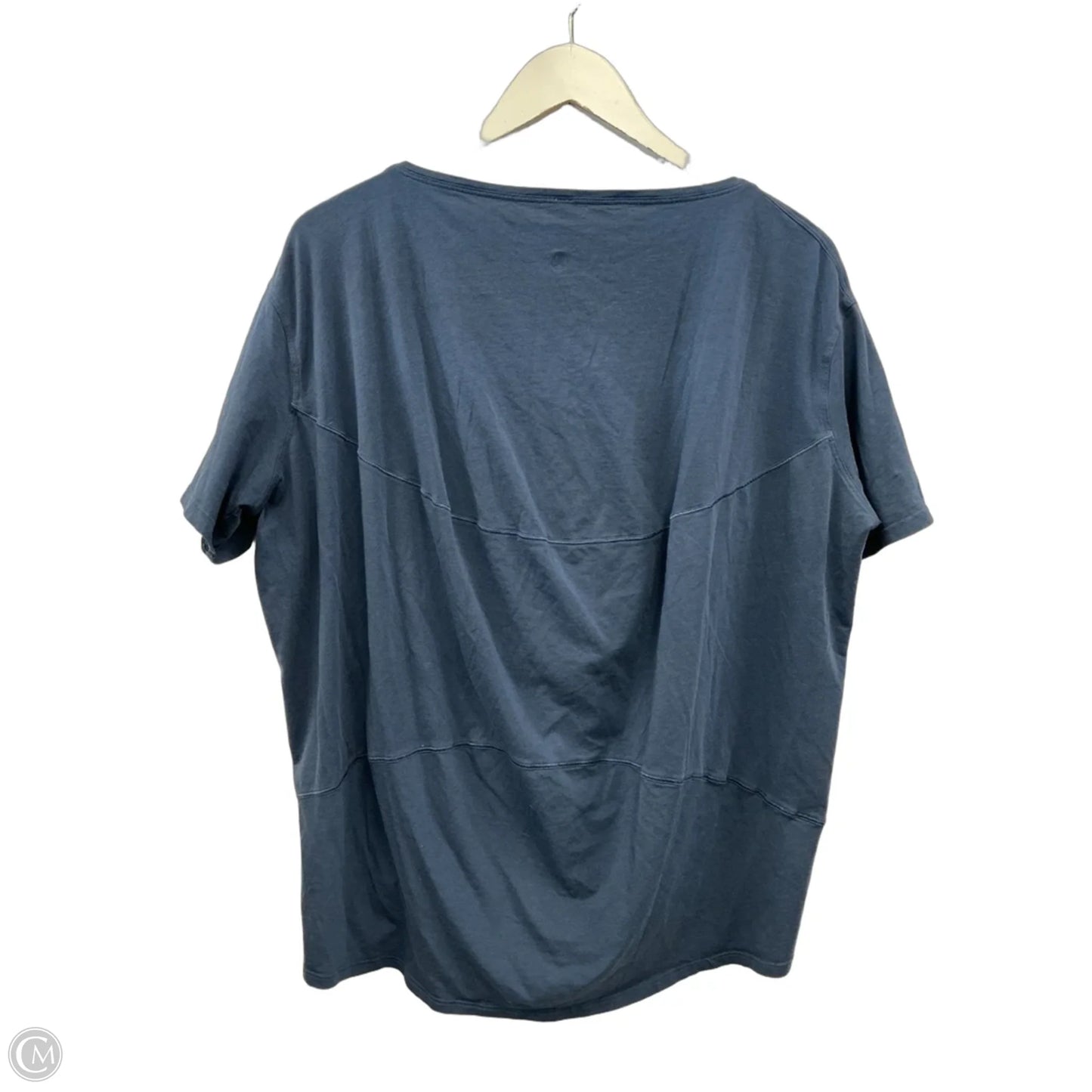 Athletic Top Short Sleeve By Lululemon In Blue, Size: M