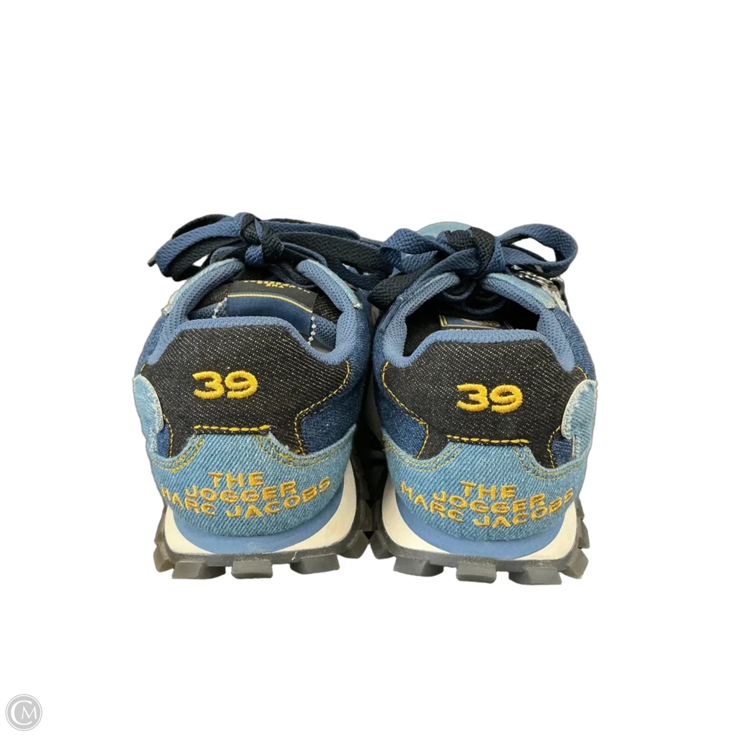Shoes Luxury Designer By Marc Jacobs In Blue Denim, Size: 9