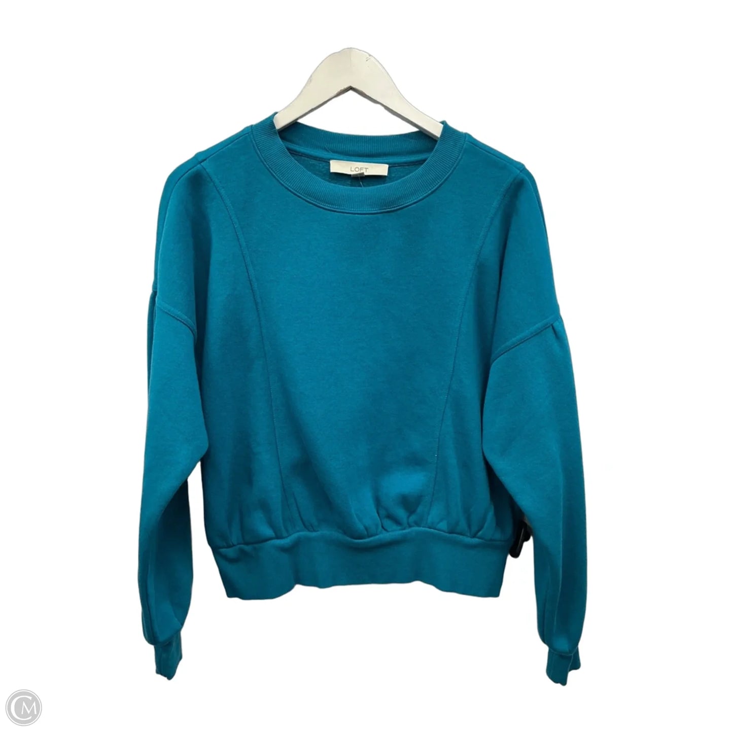 Sweatshirt Crewneck By Loft In Teal, Size: M