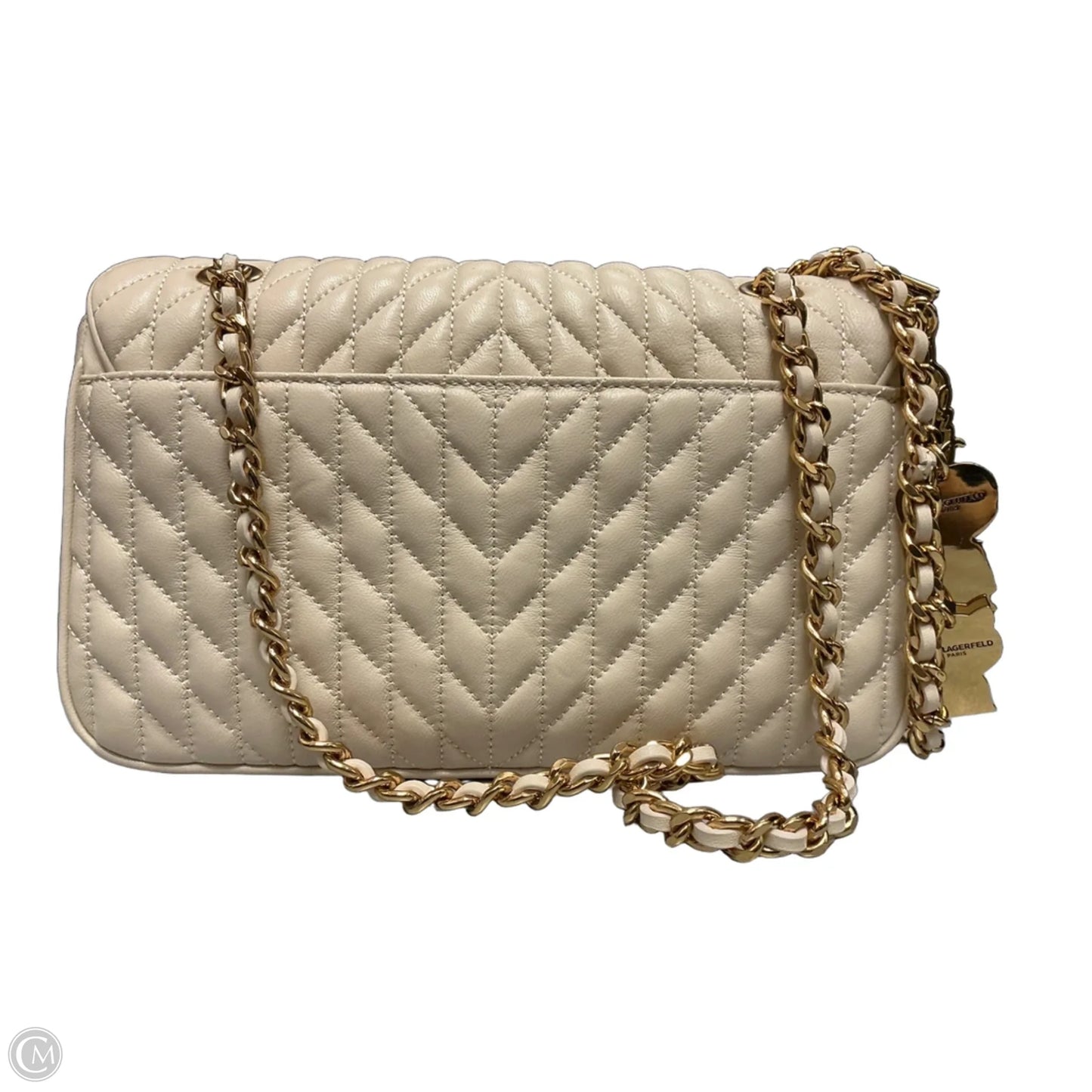 Handbag Designer By Karl Lagerfeld, Size: Medium