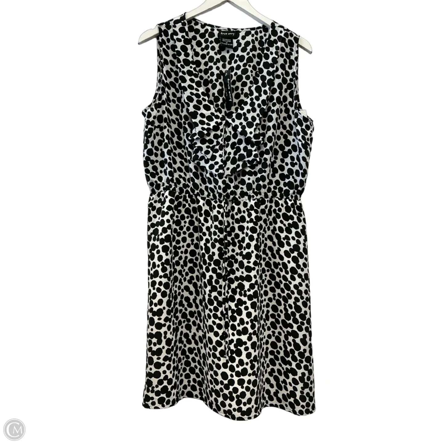 Dress Casual Short By Clothes Mentor In Black & White, Size: Xl