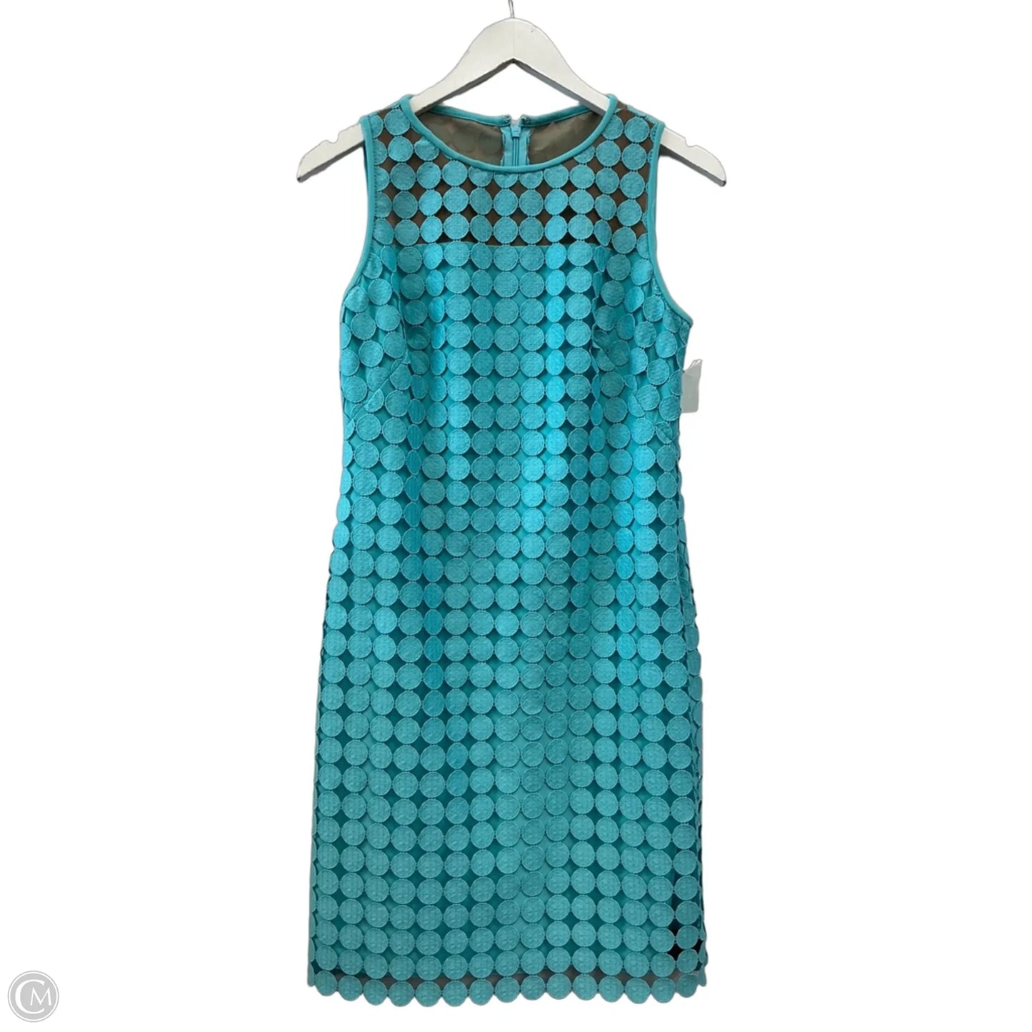 Dress Casual Midi By Lauren By Ralph Lauren In Aqua, Size: S