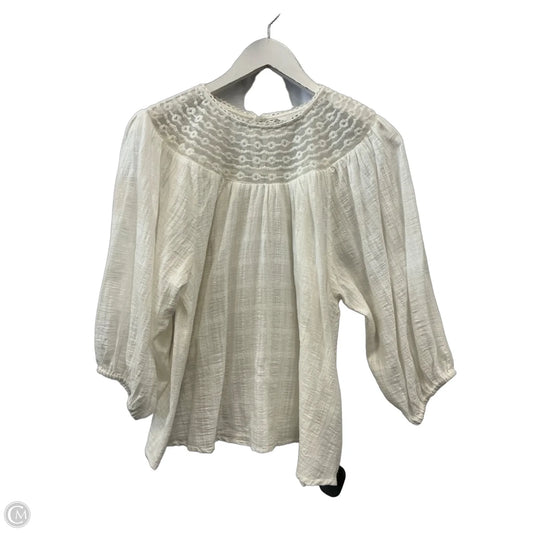 Top 3/4 Sleeve By Bb Dakota In White, Size: S