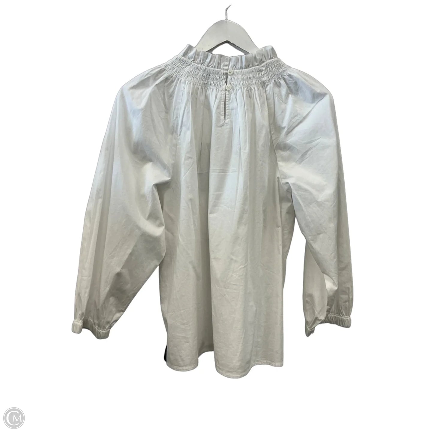 Top Long Sleeve By J. Crew In White, Size: M